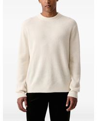 Les Deux - Ribbed-Knit Crew-Neck Wool Sweater - Lyst