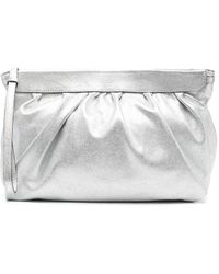 Isabel Marant - Ruched Leather Clutch Bag - Lyst