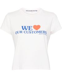 Alexander Wang - T-shirt à imprimé We Love Our Customers - Lyst