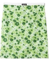Miu Miu - Stretch Fabric Midi Skirt - Lyst