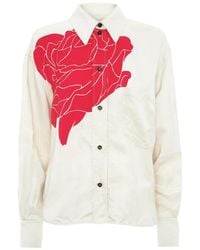 Victoria Beckham - Floral Print Shirt - Lyst