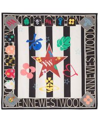Vivienne Westwood - Football Square Silk Scarf - Lyst