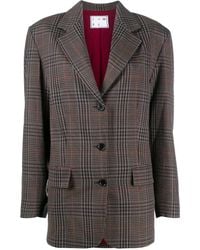 In the mood for love - Plaid Single-Breasted Blazer - Lyst