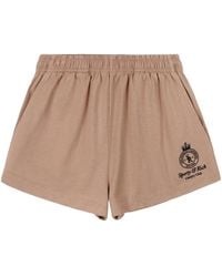 Sporty & Rich - Pantalones cortos con logo bordado - Lyst