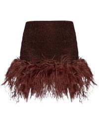 Oséree - Feather Mini Skirt - Lyst