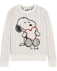 MC2 Saint Barth - Cable-Knit Snoopy Sweater - Lyst