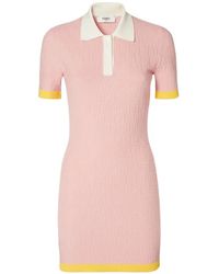 Fendi - Ff Cotton And Silk Dress - Lyst