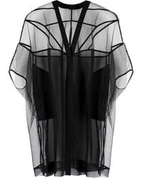 Rick Owens - Edfu Tecuatl Sheer Silk Jacket - Lyst
