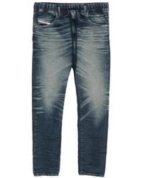 DIESEL - Drawstring-Waist Distressed Jeans - Lyst
