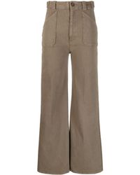 Mother - High-waisted Flared Jeans - Lyst