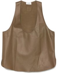 Jacob Cohen - Leren Gilet - Lyst