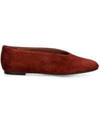 Vagabond Shoemakers - Aleya Suede Almond-Toe Ballet Flats - Lyst