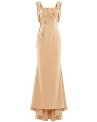 Saiid Kobeisy - Sequin-Embellished Draped Maxi Dress - Lyst