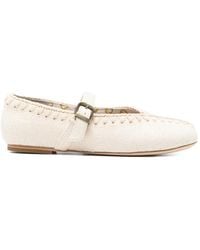 Mou - Round-Toe Ballet Flats - Lyst