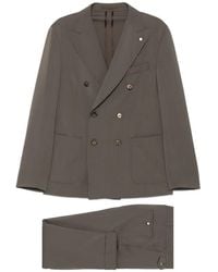 Luigi Bianchi - Double-Breasted Buttoned Suit - Lyst