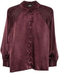 Dixie - Satin-Finish Raglan-Sleeve Shirt - Lyst