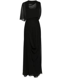 Gemy Maalouf - Single-Sleeve Draped Gown - Lyst