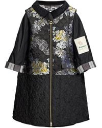 Erdem - X Barbour Patchwork Jacquard Coat - Lyst