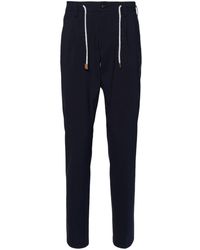 Eleventy - Drawstring-waist Tapered Trousers - Lyst