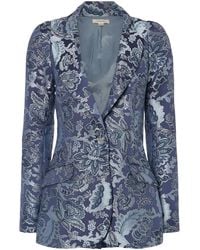 Temperley London - Francis Long-Sleeved Floral-Print Suit Jacket - Lyst