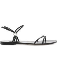 Casadei - Open-Toe Embellished Sandals - Lyst