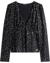 Tommy Hilfiger - Langärmelige Bluse mit Blumen - Lyst