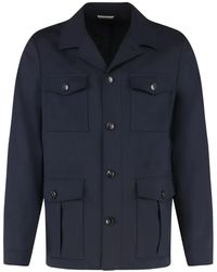 Canali - Geknöpfte Jacke Mit Klappentaschen - Lyst