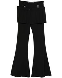 MEDEA - Detachable skirt flared trousers - Lyst