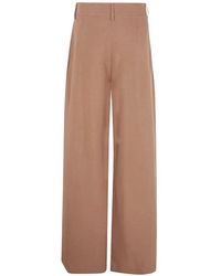 DR. HOPE - Pleated Wide-Leg Trousers - Lyst