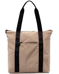 EA7 - Logo-Print Zip-Fastening Tote Bag - Lyst
