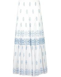 Temptation Positano - Sorbetto Embroidered Midi Skirt - Lyst