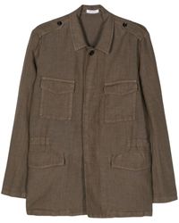 Boglioli - Linen Chambray Shirt Jacket - Lyst