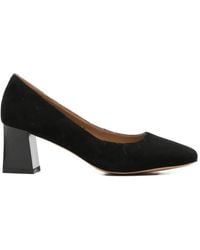 Linda Baumann - Suede Block-Heel Pumps - Lyst