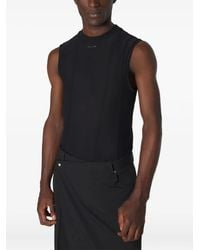 Mugler - Panelled Sleeveless Tank Top - Lyst