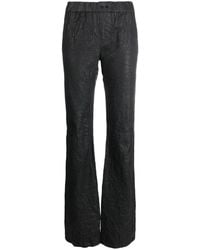 Zadig & Voltaire - Pauline Crinkled Leather Trousers - Lyst