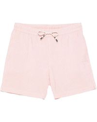 Hartford - Seersucker Striped-Print Swim Shorts - Lyst