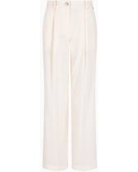 ARMANI EXCHANGE - Wide-Leg Trousers - Lyst
