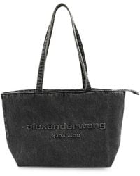 Alexander Wang - Logo-Embossed Denim Tote Bag - Lyst