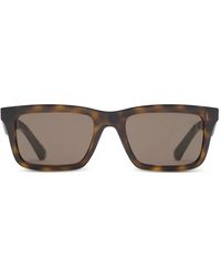 Burberry - Rectangular-Frame Logo Sunglasses - Lyst