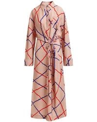Essentiel Antwerp - Checked Maxi Dress - Lyst