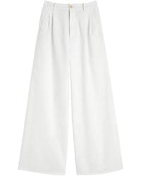 Jil Sander - Wide-Leg Pleated Trousers - Lyst