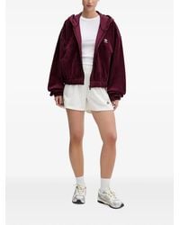 adidas - Essentials Corduroy Zip-Up Hoodie - Lyst