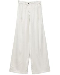 Barba Napoli - Pantalon Palazzo À Design Plissé - Lyst