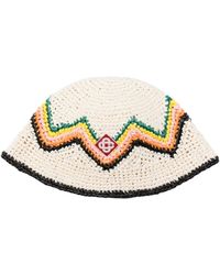 Casablancabrand - Logo-appliqué Zigzag Bucket Hat - Lyst