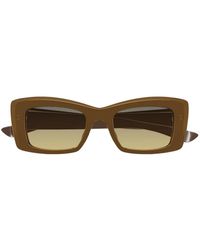 McQueen - Rectangle-Frame Sunglasses - Lyst