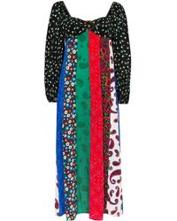 hope & ivy mirror print midi dress
