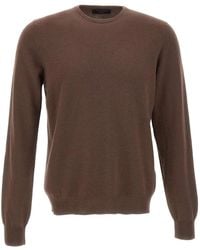 Gran Sasso - Ribbed-Trims Crew-Neck Sweater - Lyst