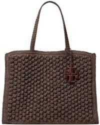 Tory Burch - Large Ella Hand-Crocheted Popcorn Tote Bag - Lyst
