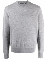 Acne Studios - Pullover mit Face-Patch - Lyst