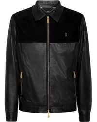 Billionaire - Leather Bomber Jacket - Lyst